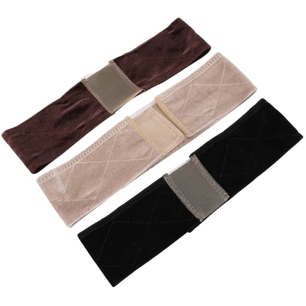 3 st Perukgreppband Justerbar Fixeringsdel Spets Pannband Elastiska Sammet Perukband