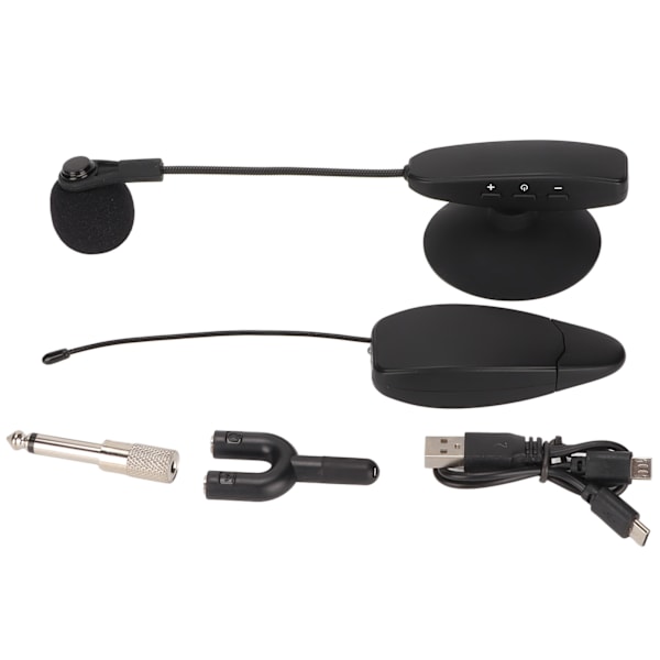 Trådløst instrument Mikrofon Omnidireksjonell UHF Clip Kondensatormikrofon for horn Trompeter Klarinetter Saksofoner Gitar