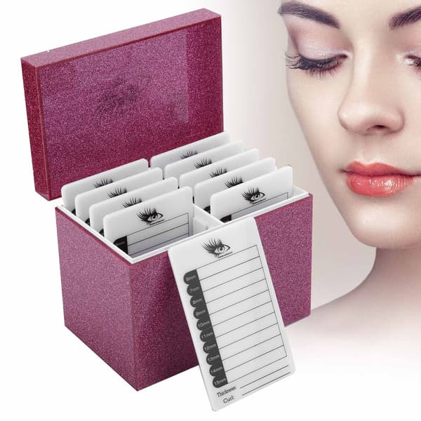 Akryl Øjenvippe Opbevaringsboks 10 Lag Øjenvippe Opbevaringsboks Display Makeup Organizer