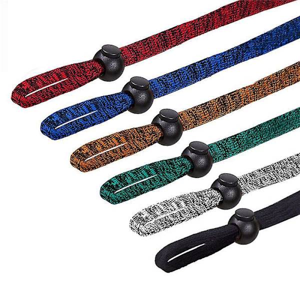 Glasögonsnöre, 6-pack, Solglasögon, Skyddsglasögon, Halsband, Färggradient och Enskilda Färger