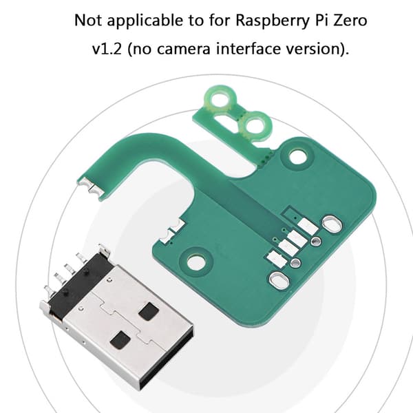 Monitoiminen USB-pikaliitäntäkorttisovitinpaketti Ethernet Raspberry Pi Zero v1.3/ Zero W:lle