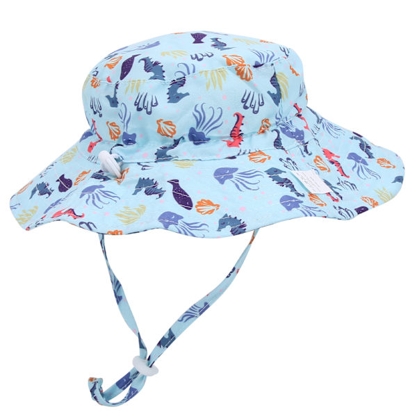 Hurtigtørrende spandhat unisex baby dreng pige udendørs justerbar strand cap spandhat4# S
