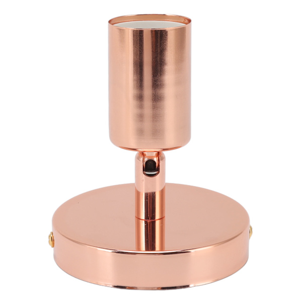E27 E26 Væglampe Base 180 Grader Op og Ned Justerbar Jern Dekoration Pære Fatning til Soveværelse Stue Rose Gold
