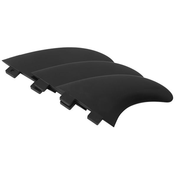 3 kpl PVC-eväsettiä oikea keski vasen surffilaudalle Melonta laudan lisävarusteet MustaSurffilaudan evä