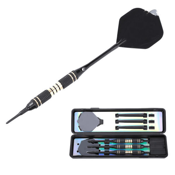 Sport Game Profesjonell kvalitet Dart Pure Copper Nickel Black Soft Dart Set Tilbehør