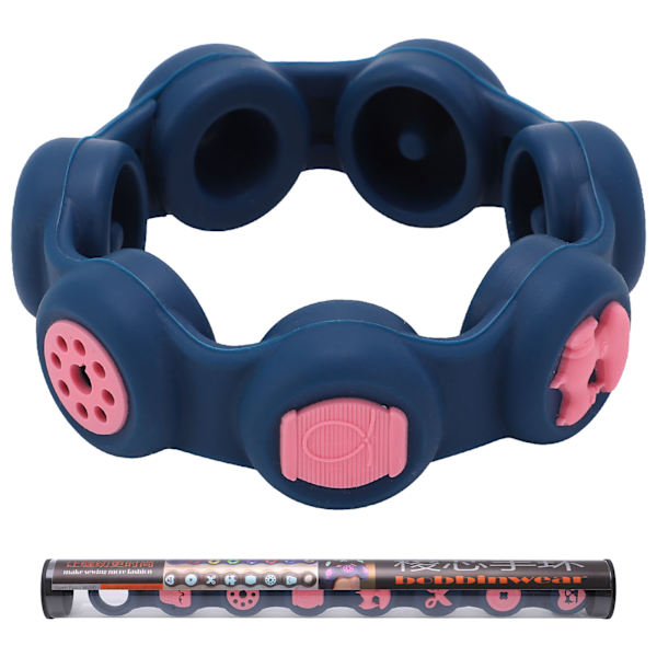Bobbins förvaringsarmband design hållbar silikon bärbar snygg uppfinningsrik symaskin bobbinhållare blå