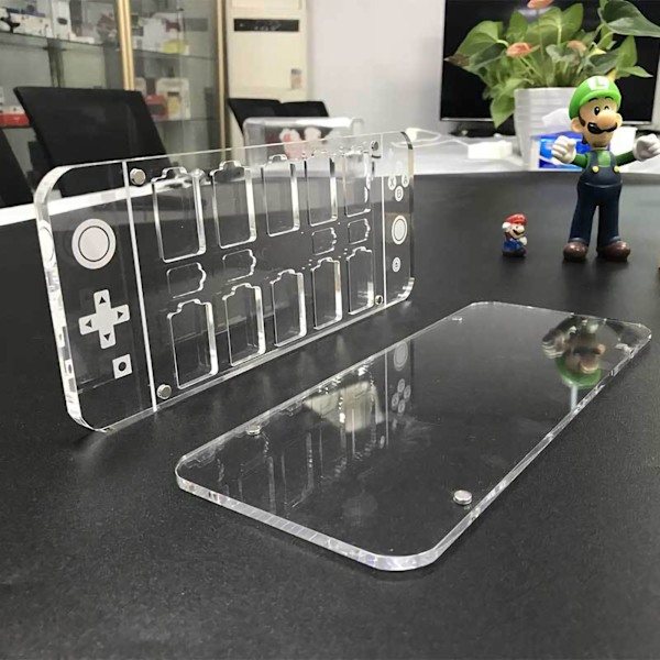 Spillkort Etui Transparent 14 i 1 Multifunksjonell Akryl Spillkort Holder for Switch Spillkort