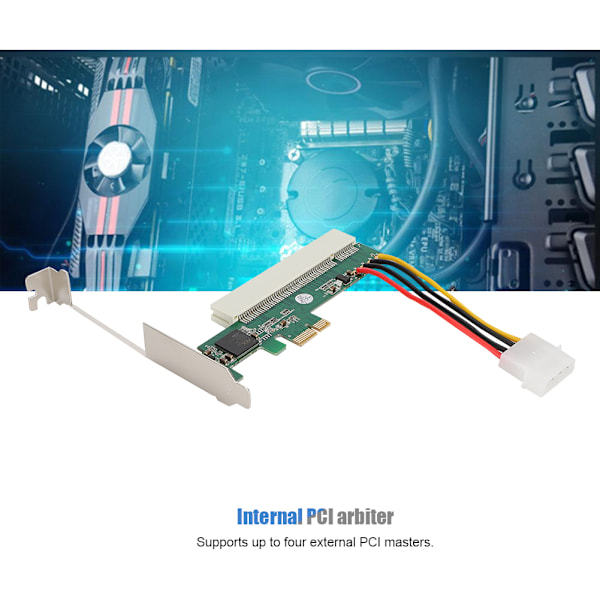 ST43 PEX 8112 2.5 Gbps PCI Express - PCI Rev 3.0 32-bittinen 66 MHz PCI-väyläsilta nousukortti
