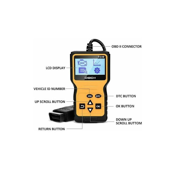 Auto Diagnostic Scanner Tool Engine Error Code Reader og Eraser