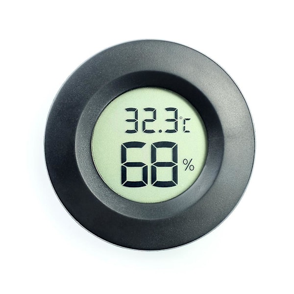 Mini Hygrometer Termometer Digital LCD Inomhus Utomhus Luftfuktighetsmätare Temperaturmätare för Luftfuktare Avfuktare Växthus Reptiler