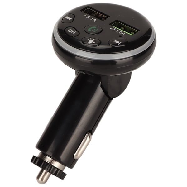 FM-sändare Biladapter Ambient Light Design Handsfree Ringer Automatisk power Minnesfunktion USB2.0 Billaddare F13
