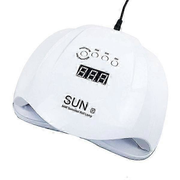 Sun X 54 W Nagel Gel Torkmaskin UV LED Lampa kompatibel med Nagel Tork Professionell Vitt Ljus Polish Maskin