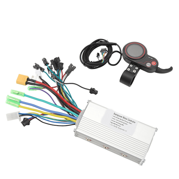 36V 48V 60V 500W 28A Børsteløs Hastighedsmotor Controller Sinus Bølge Controller Kit med Instrument til Elektrisk Cykel