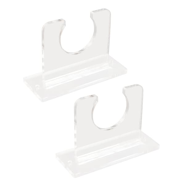 2-pack basebollträhållare för vertikal visning, robust akrylträhängare, väggmonterad displayställ för basebollträ