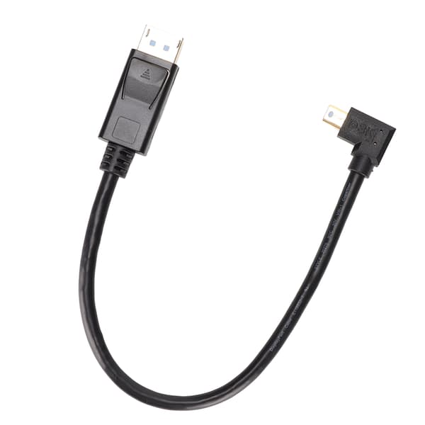 DP till Minidp-adapter Multifunktion Stöder 8K 60Hz 4K144Hz Dubbelriktad Överföring Mini DisplayPort-adapter Högerböjd
