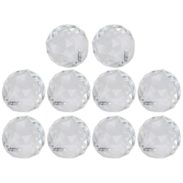 10 stk krystallkule klar lysekrone anheng erstatning hengende prisme deler solfanger 30mm