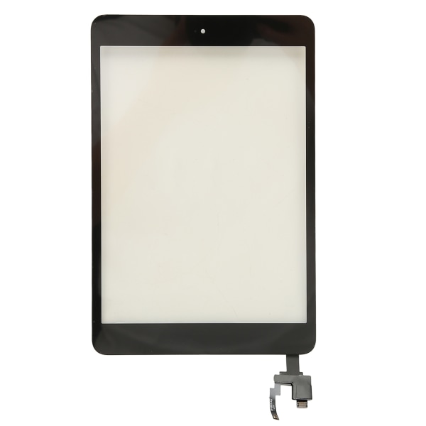 Pekskärmsersättningsdelar med IC-chip Hemknapp Digitizer glasenhet för IOS Mini 3 Tablet Svart