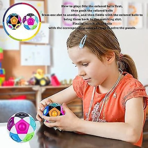 Färgglada magic bollar - kul för alla åldrar! (2-pack)