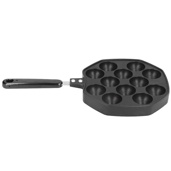 12 hål aluminium Takoyaki Pan Maker Bläckfiskbollar Äggpuffar Bakform Hemlagning Verktyg