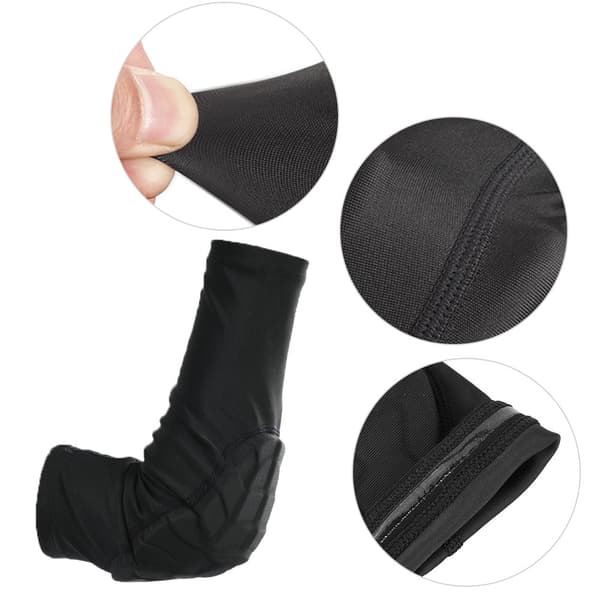 1 Par Barn Ungdom Elastiska Armbågsskydd Skyddande Utrustning för Sport Basketboll (XL)