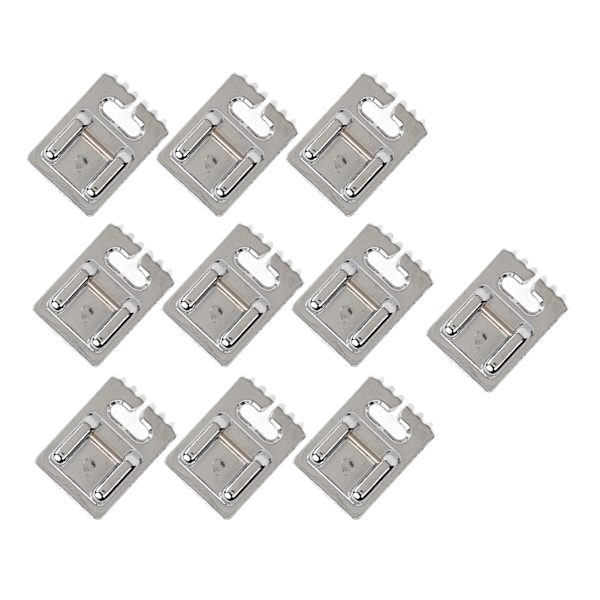 10 st Tuck Presser Foot 5 7 9 Spår Hållbar Blank Yta Ingen Grat Rostfritt Stål Symaskin Presser Foot för Hem5 Spår