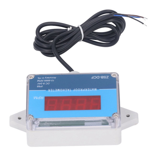 Moottorin kierroslukumittarin nopeusmittarin anturi IP68 Vedenpitävä LED-digitaalinäyttö DC 8V-24V