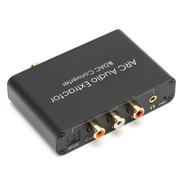 HD Multimedia Interface ARC Extractor Digital till Analog Audio DAC-omvandlare för HDTV DVD