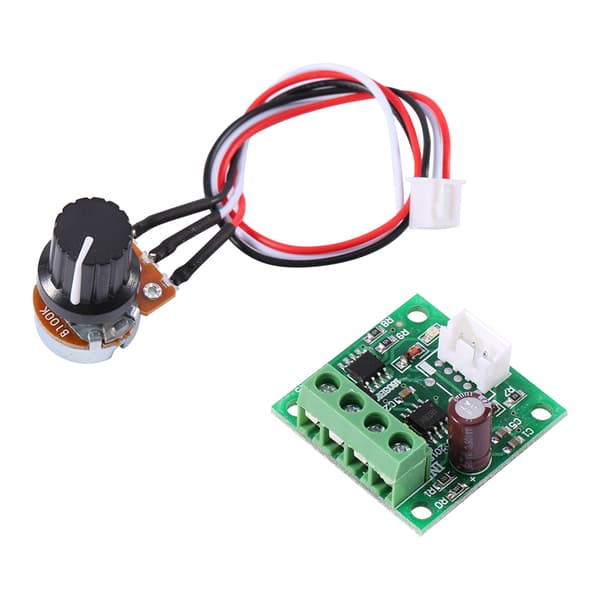 Matalajännite DC 1.8V - 15V 2A Mini PWM Moottorin Nopeudensäädin Ohjausmoduuli