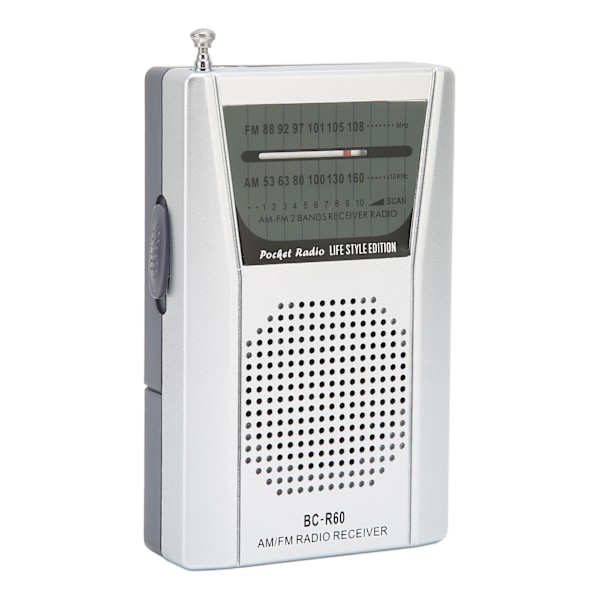 Kannettava AM FM -transistorradio 5W kaiuttimella, paristoilla toimiva taskuradio matkoille, hätätilanteisiin ja kotiin