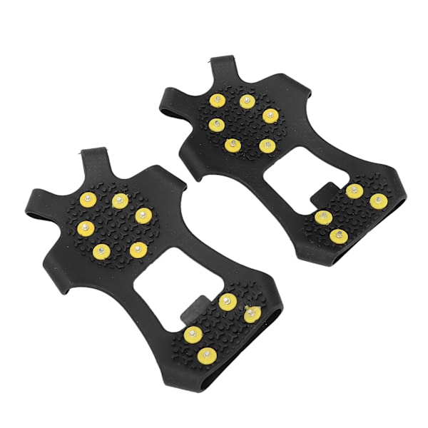 Ice Cleat Spikes Crampons AntiSlip 10 stålknopper Walk Traction Snow Grips Cramps (XL (4345) )