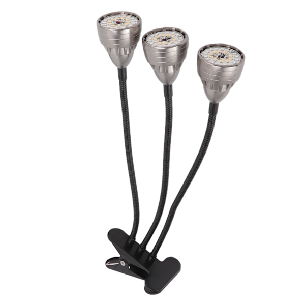 Växtlampa inomhus Full Spectrum LED växtlampa Clip USB-driven Succulent Fill Lamp 3 huvuden