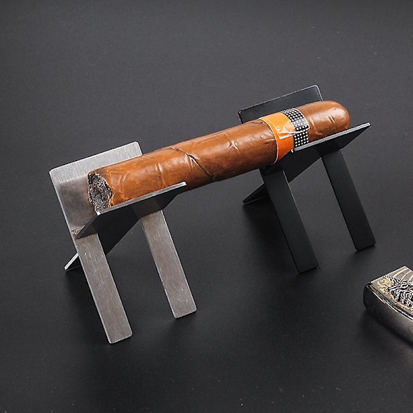 Cigar Stativ og Holder i Rustfrit Stål - Elegant Tilbehør til Cigar Elskere