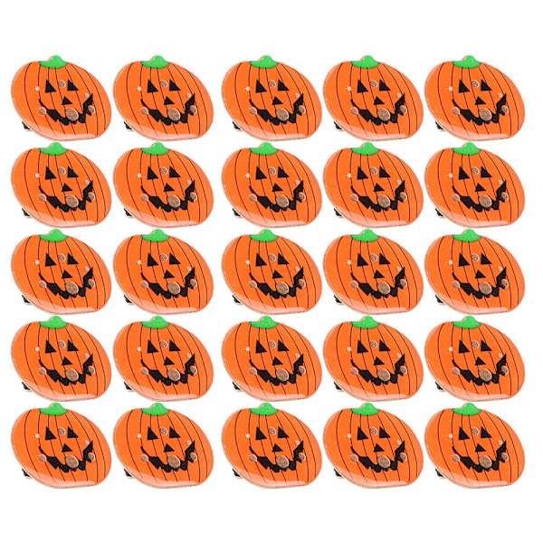 25 kpl Halloween-kurpitsan muotoinen valaiseva rintaneulafestivaalinäyttely rintaneula DIY-asu koristelu