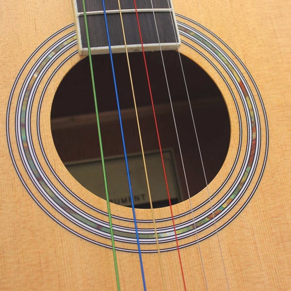 Ympäristöystävälliset kitaran kielet värilliset nylon valmistettu klassinen folk akustinen kitarakieli