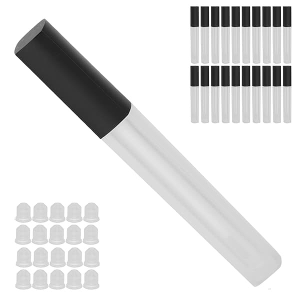 20 st läppglansrör Balsamflaska Läppglans Klar Plast Tomma Påfyllningsbara Balsamrörsflaskor Behållare 4,5 ml