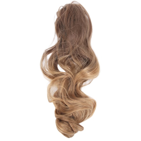 55 cm hestehale hårforlængelse Kloklip Langt krøllet falsk hår Gradient Lady Hairpieces Wig8T27