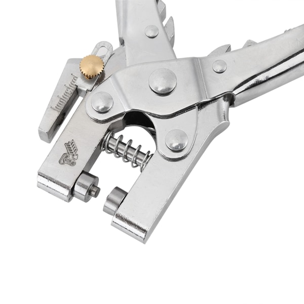 Nitsättare Punch Tång Bälteshål Öljettsättningsverktyg med 100 st Easy Press Hollow Grommets
