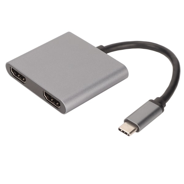 USB C till HD Multimedia Interface Hub Stöder 4K 60HZ USB C till Dubbel HD Multimedia Interface Adapter