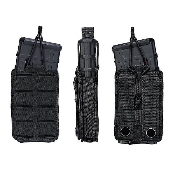 Taktiska Magasinfickor Elastisk Öppen Topp Enkel Molle Magasinficka för M4 M14 M16 AR 5.56MM Magasin