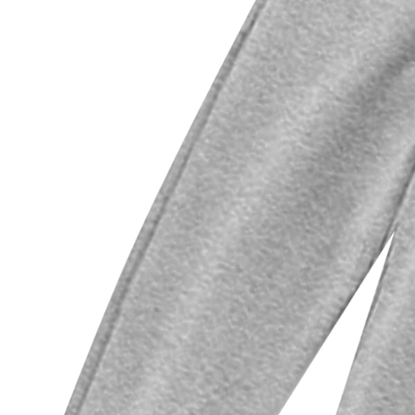 Barn Fleece Sweatpants Elastisk Midja Super Mjuk Bomull Casual Varma Fleece Byxor för Utomhus Vinter Grå L