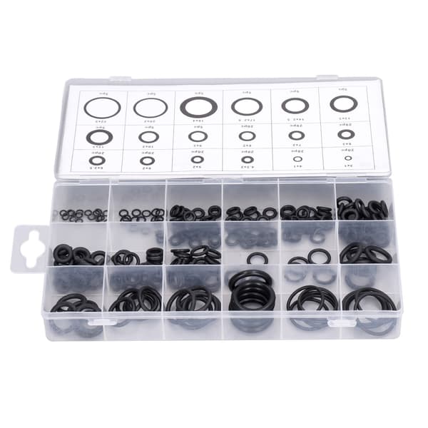 225PCS O-ring sortiment gummitätningspackningar multifunktionellt slitstarkt brickkit