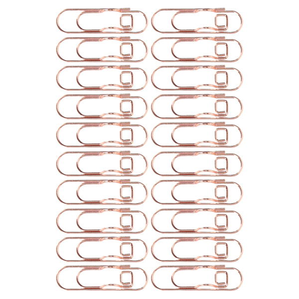 20 kpl Iron kynäpidikkeet Rose Gold kynäpidikepidikkeet Pienet kannettavat kynäpidikkeet paperitavaroihin toimistoasiakirjoihin