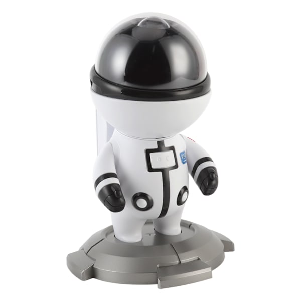Tähti LED-yövalo projektori USB-astronautti tähtiprojektori lamppu RGB-ympäristön projektiovalo Lasten syntymäpäivälahja Valkoinen