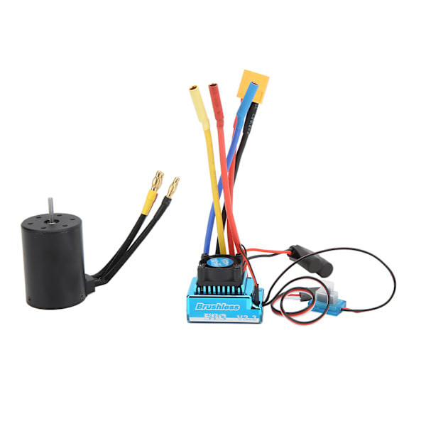 3650 2300KV Borstlös Motor med 120A Borstlös ESC Elektronisk Hastighetsregulator för 1/8 1/10 RC Bil