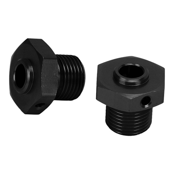 1 par aluminiumslegering 17 mm hjulnavadapter med pinne for ARRMA 1/8 RC bil oppgraderingsdelsvart