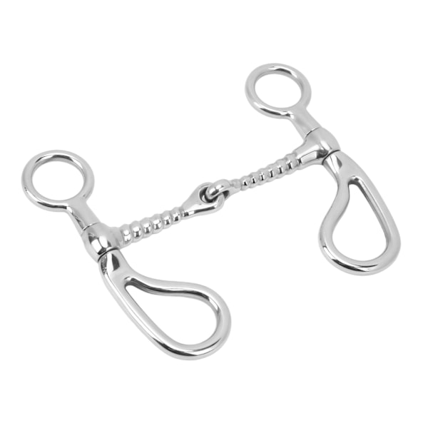 125 mm:n hevosen snaffle-suitsi, ruostumaton teräs, O-rengas, hevosen suukappale, purenta estävä löysä rengassnaffle hevostilalle