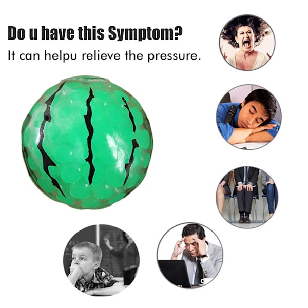 Mini Frugtform Stress Relief Balls Legetøj Klemning Balls Legetøj Sensorisk Dekompression Legetøj