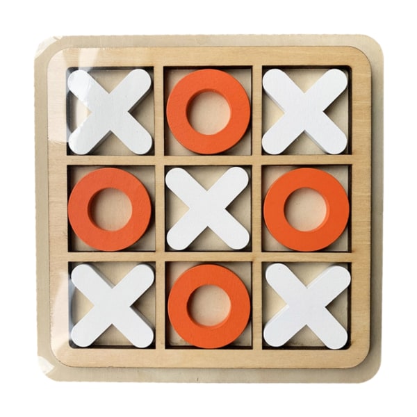 Wooden Xo Board Game Toy: Enhancing Children's Puzzle-løsning færdigheder