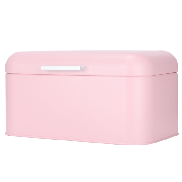 Pink Iron Brød Container Organizer Giftfri Retro Husholdningskøkken Opbevaringskasse