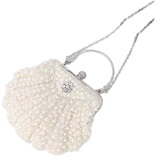 Elegant Pearl Rhinestone Clutch til kvinders aftenfest